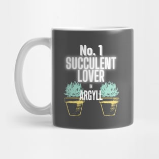 No.1 Succulent Lover In Argyll Mug